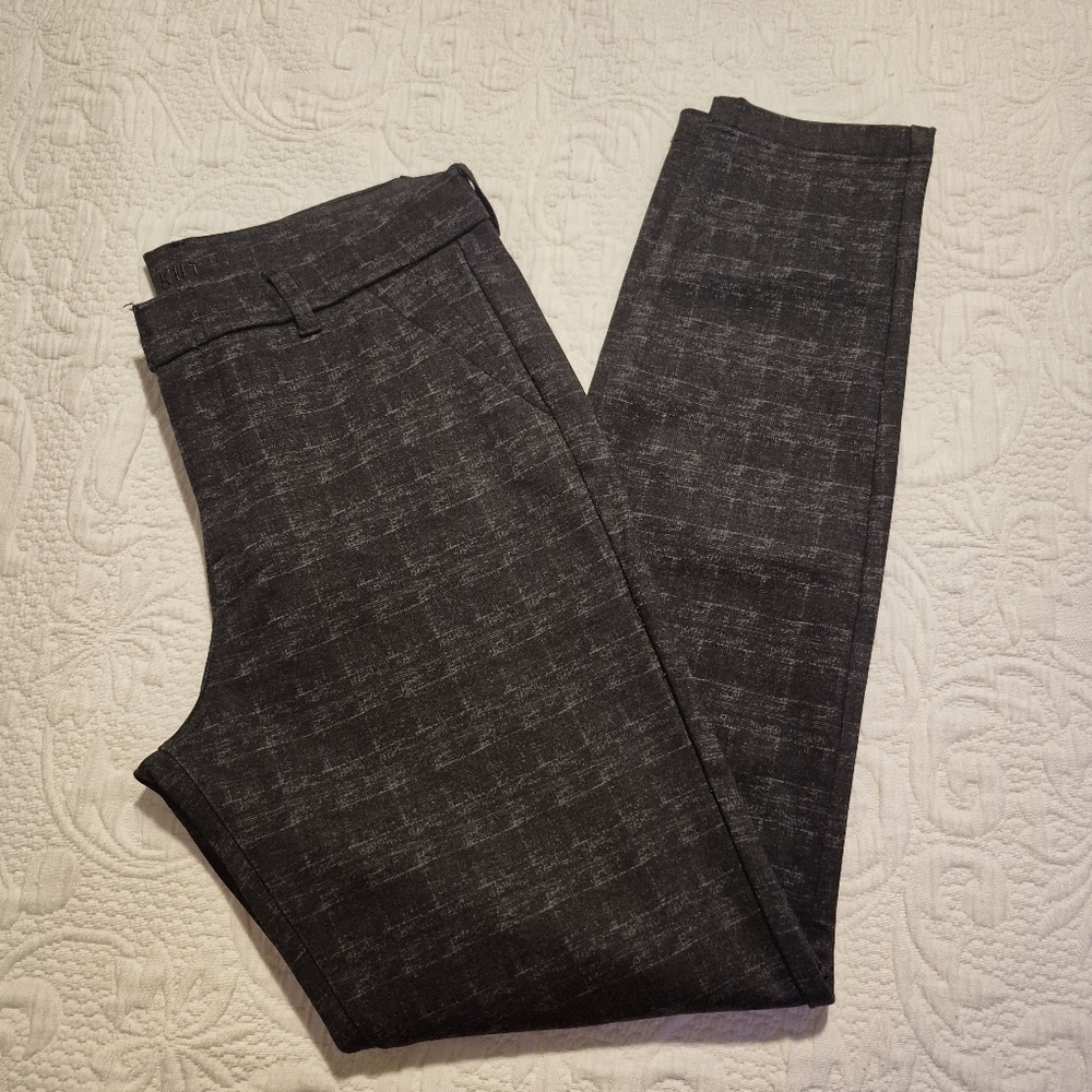 Kut From The Kloth Womens High Rise Fab Ab Trouser Skinny Pants Sz 8 Black/Gray
